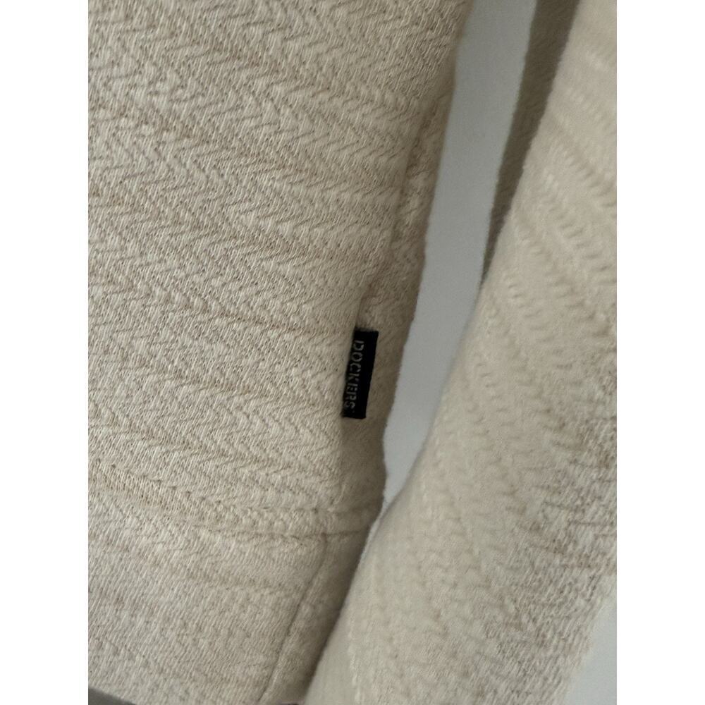 Lot Of 2 Dockers Pullovers Grey And Cream Men’s Size Large Levi Strauss &Co - Picture 6 of 9